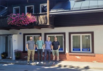 RISE employees in front of our location in Bad Mitterndorf